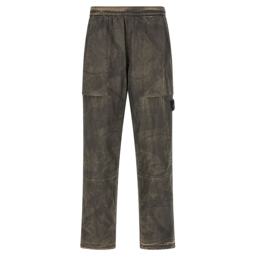 Stone Island Gray Polyamide Casual Men's Pants